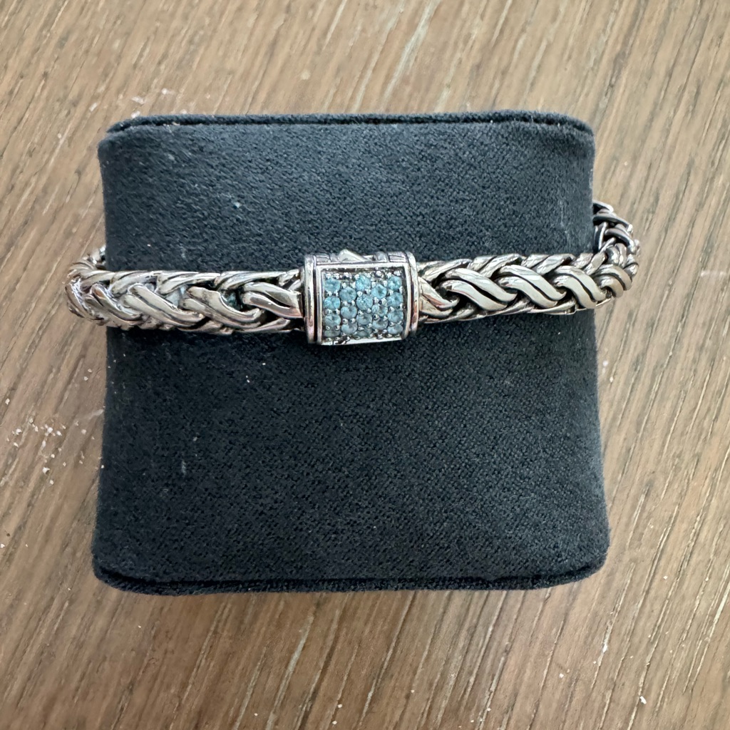 John Hardy Kali Blue Topaz Sterling Silver Bracelet